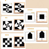 Darrahopens Baby & Kids > Baby & Kid's Toys > Kid's Jigsaw Puzzles Wooden Hidden Block Puzzle Toys