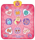 Darrahopens Baby & Kids > Baby & Kid's Toys > Musical Toys 2-Pack Kids Multifunctional Electronic Dance Mat(100x87CM) - Dessert & Pink Ornament Theme Play Mat with Sound Recognition for Early Education and Physical Exercise
