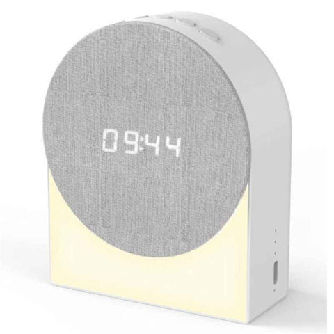 Darrahopens Baby & Kids > Baby & Kid's Toys > Musical Toys 4 in 1 Sound Machine with Digital Clock & Night Light, White Noise Machine, 32-Level Volume, Memory & Timer, Rechargeable Battery, Portable for Baby（9*4.6*11cm）