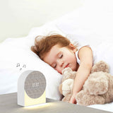 Darrahopens Baby & Kids > Baby & Kid's Toys > Musical Toys 4 in 1 Sound Machine with Digital Clock & Night Light, White Noise Machine, 32-Level Volume, Memory & Timer, Rechargeable Battery, Portable for Baby（9*4.6*11cm）
