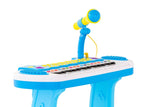 Darrahopens Baby & Kids > Baby & Kid's Toys > Musical Toys Children's Electronic Keyboard with Stand (Blue) Musical Instrument Toy