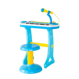 Darrahopens Baby & Kids > Baby & Kid's Toys > Musical Toys Children's Electronic Keyboard with Stand (Blue) Musical Instrument Toy