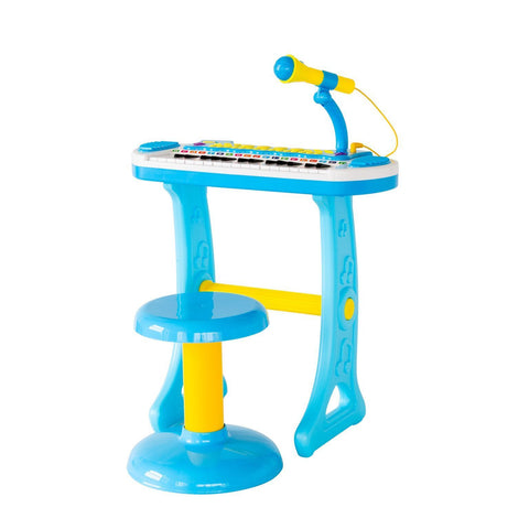 Darrahopens Baby & Kids > Baby & Kid's Toys > Musical Toys Children's Electronic Keyboard with Stand (Blue) Musical Instrument Toy