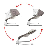 Darrahopens Baby & Kids > Baby & Kid's Toys > Musical Toys Electric Baby Bouncer Swing Chair Cradle Rocker Grey 65x70x53cm with Music Toys In Australia - Darrahopens