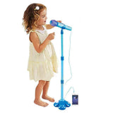 Darrahopens Baby & Kids > Baby & Kid's Toys > Musical Toys Karaoke Machine with 1 Mic Adjustable Stand Music Play Toy Pink