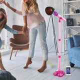 Darrahopens Baby & Kids > Baby & Kid's Toys > Musical Toys Karaoke Machine with 1 Mic Adjustable Stand Music Play Toy Pink
