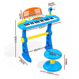 Darrahopens Baby & Kids > Baby & Kid's Toys > Musical Toys Keezi Kids Piano Keyboard 37 Keys Electronic Musical Instrument Set w/ Stool Microphone