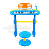 Darrahopens Baby & Kids > Baby & Kid's Toys > Musical Toys Keezi Kids Piano Keyboard 37 Keys Electronic Musical Instrument Set w/ Stool Microphone