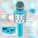 Darrahopens Baby & Kids > Baby & Kid's Toys > Musical Toys Portable Wireless Handheld Karaoke Microphone - babies Microphone