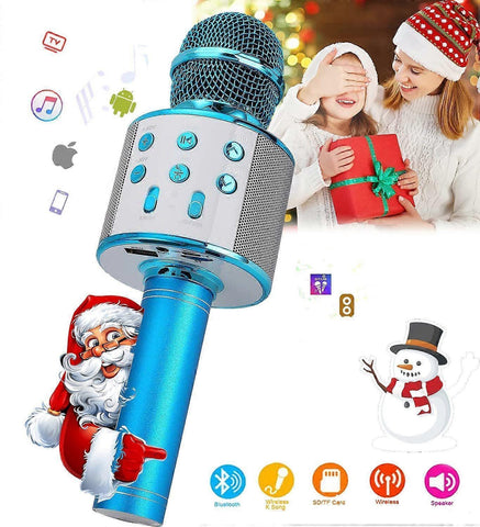 Darrahopens Baby & Kids > Baby & Kid's Toys > Musical Toys Portable Wireless Handheld Karaoke Microphone - babies Microphone