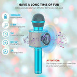Darrahopens Baby & Kids > Baby & Kid's Toys > Musical Toys Portable Wireless Handheld Karaoke Microphone - babies Microphone