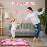 Darrahopens Baby & Kids > Baby & Kid's Toys > Musical Toys Purple Wireless Kids Electronic Princess Dance Mat & Music Playmat(90x90CM) - 7 Modes Foot Game Pad Toy with Digital Score Display