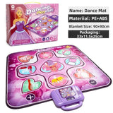 Darrahopens Baby & Kids > Baby & Kid's Toys > Musical Toys Purple Wireless Kids Electronic Princess Dance Mat & Music Playmat(90x90CM) - 7 Modes Foot Game Pad Toy with Digital Score Display