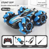 Darrahopens Baby & Kids > Baby & Kid's Toys > Outdoor Play Equipment 2.4G remote control car, electric stunt car, drifting car, spray function, kids toy car, double-sided stunt car, watch remote control, outdoor RC toy, rechargeable toy car - Red - Size Dual-control In Australia - Darrahopens