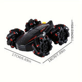 Darrahopens Baby & Kids > Baby & Kid's Toys > Outdoor Play Equipment 2.4G remote control car, electric stunt car, drifting car, spray function, kids toy car, double-sided stunt car, watch remote control, outdoor RC toy, rechargeable toy car - Red - Size Dual-control In Australia - Darrahopens