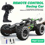 Darrahopens Baby & Kids > Baby & Kid's Toys > Outdoor Play Equipment 2.4G remote control car, high-speed off-road car, remote control toy for kids, four-wheel drive car, RC car with lights, outdoor toy Australia, gift for kids - Turquoise - Size Dual-batteries In Australia - Darrahopens
