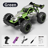 Darrahopens Baby & Kids > Baby & Kid's Toys > Outdoor Play Equipment 2.4G remote control car, high-speed off-road car, remote control toy for kids, four-wheel drive car, RC car with lights, outdoor toy Australia, gift for kids - Turquoise - Size Dual-batteries In Australia - Darrahopens