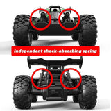Darrahopens Baby & Kids > Baby & Kid's Toys > Outdoor Play Equipment 2.4G remote control car, high-speed off-road car, remote control toy for kids, four-wheel drive car, RC car with lights, outdoor toy Australia, gift for kids - Turquoise - Size Dual-batteries In Australia - Darrahopens