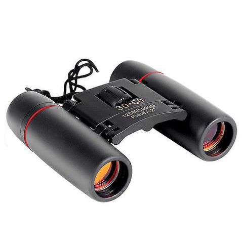 Darrahopens Baby & Kids > Baby & Kid's Toys > Outdoor Play Equipment 30x60 Foldable Binoculars Red Coated Mini Compact Binoculars for Outdoor Use