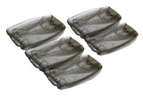 5Pcs Mosquito Head Net Bug Net Hat for Camping Hiking Fishing Gardening - Army Green