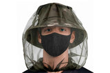 5Pcs Mosquito Head Net Bug Net Hat for Camping Hiking Fishing Gardening - Army Green