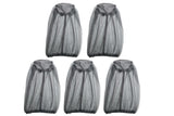 Darrahopens Baby & Kids > Baby & Kid's Toys > Outdoor Play Equipment 5Pcs Mosquito Head Net Bug Net Hat for Camping Hiking Fishing Gardening - Light Gray