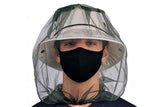 5Pcs Mosquito Head Net Bug Net Hat for Camping Hiking Fishing Gardening - Light Gray