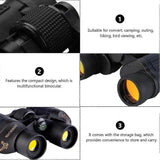 Darrahopens Baby & Kids > Baby & Kid's Toys > Outdoor Play Equipment 60x60 Compact Binoculars for Outdoor Activities High Power Binocular