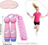 Darrahopens Baby & Kids > Baby & Kid's Toys > Outdoor Play Equipment Adjustable Children's Skipping Rope - With Wooden Handle - 260 cm - Suitable for Boys & Girls - For School & Play