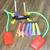 Darrahopens Baby & Kids > Baby & Kid's Toys > Outdoor Play Equipment Air Power Foam Duel Rocket Shoot Up Stomp Launcher Kids Outdoor Activities Toys