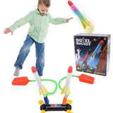 Darrahopens Baby & Kids > Baby & Kid's Toys > Outdoor Play Equipment Air Power Foam Duel Rocket Shoot Up Stomp Launcher Kids Outdoor Activities Toys