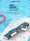 Darrahopens Baby & Kids > Baby & Kid's Toys > Outdoor Play Equipment Electric Water Gun Auto Refill 43cm High Pressure Blaster Toy Rechargeable Squirt Soaker for Kids & Adults White