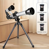 Darrahopens Baby & Kids > Baby & Kid's Toys > Outdoor Play Equipment **Entry-Level Quick-Setup Astronomical Telescope | Stable Tripod, Four-Step Star and Landscape Viewing, Clear Sight of Moon and Landmarks, Top Choice for Family Outdoor Exploration**