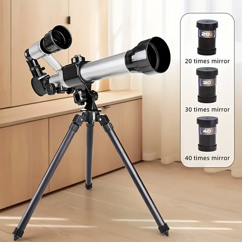 Darrahopens Baby & Kids > Baby & Kid's Toys > Outdoor Play Equipment **Entry-Level Quick-Setup Astronomical Telescope | Stable Tripod, Four-Step Star and Landscape Viewing, Clear Sight of Moon and Landmarks, Top Choice for Family Outdoor Exploration**