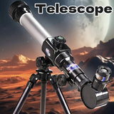 Darrahopens Baby & Kids > Baby & Kid's Toys > Outdoor Play Equipment **Entry-Level Quick-Setup Astronomical Telescope | Stable Tripod, Four-Step Star and Landscape Viewing, Clear Sight of Moon and Landmarks, Top Choice for Family Outdoor Exploration**