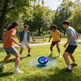 Darrahopens Baby & Kids > Baby & Kid's Toys > Outdoor Play Equipment Floating Soccer Toy, Floating Rebound, LED Lights, Glides on Multiple Surfaces, Parent-Child Interaction, Develops Coordination Skills