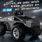 Darrahopens Baby & Kids > Baby & Kid's Toys > Outdoor Play Equipment KF29 FPV remote control truck, camera remote control car, 1:28 scale RC truck, app controlled RC car, 2.4GHz dual-speed RC vehicle, alloy body remote control truck, adjustable lights RC toy, anti-interference remote control truck, gift for boys, gift for