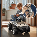 Darrahopens Baby & Kids > Baby & Kid's Toys > Outdoor Play Equipment KF29 FPV remote control truck, camera remote control car, 1:28 scale RC truck, app controlled RC car, 2.4GHz dual-speed RC vehicle, alloy body remote control truck, adjustable lights RC toy, anti-interference remote control truck, gift for boys, gift for