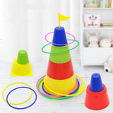 Darrahopens Baby & Kids > Baby & Kid's Toys > Outdoor Play Equipment Kids Outdoor Sport Toys Funny Ring Toss Game Home Educational Toys