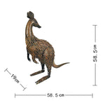 Darrahopens Baby & Kids > Baby & Kid's Toys > Outdoor Play Equipment Large Rust Kangaroo Looking Back 58cm