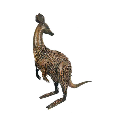 Darrahopens Baby & Kids > Baby & Kid's Toys > Outdoor Play Equipment Large Rust Kangaroo Looking Back 58cm