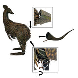 Darrahopens Baby & Kids > Baby & Kid's Toys > Outdoor Play Equipment Large Rust Kangaroo Looking Back 58cm