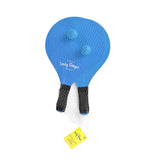 Darrahopens Baby & Kids > Baby & Kid's Toys > Outdoor Play Equipment Lazy Dayz Summer Wooden Beach Bats and 2 Balls Blue