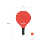 Darrahopens Baby & Kids > Baby & Kid's Toys > Outdoor Play Equipment Lazy Dayz Summer Wooden Beach Bats and 2 Balls Red