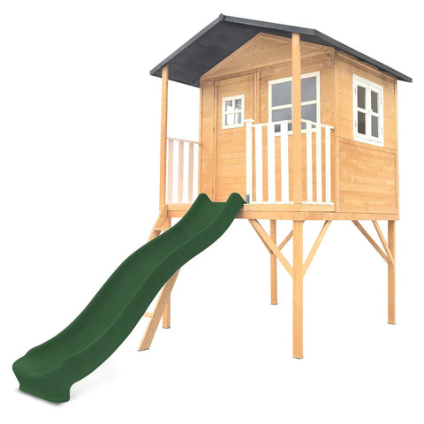Darrahopens Baby & Kids > Baby & Kid's Toys > Outdoor Play Equipment Lifespan Kids Burleigh Cubby House with 2.2m Slide (Green) In Australia - Darrahopens