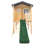 Darrahopens Baby & Kids > Baby & Kid's Toys > Outdoor Play Equipment Lifespan Kids Burleigh Cubby House with 2.2m Slide (Green) In Australia - Darrahopens