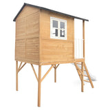 Darrahopens Baby & Kids > Baby & Kid's Toys > Outdoor Play Equipment Lifespan Kids Burleigh Cubby House with 2.2m Slide (White) In Australia - Darrahopens