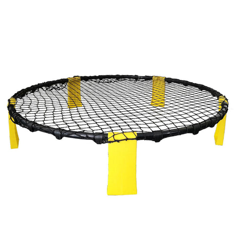 Darrahopens Baby & Kids > Baby & Kid's Toys > Outdoor Play Equipment Portable Outdoor Spikeball Roundnet Game Set Team Beach Ball Game Bouncer Toy with Carrying Bag Net and 3 Balls Played Indoor Outdoor Lawn Beach Tailgating