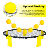 Darrahopens Baby & Kids > Baby & Kid's Toys > Outdoor Play Equipment Portable Outdoor Spikeball Roundnet Game Set Team Beach Ball Game Bouncer Toy with Carrying Bag Net and 3 Balls Played Indoor Outdoor Lawn Beach Tailgating