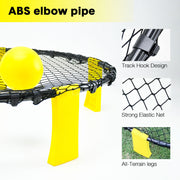Darrahopens Baby & Kids > Baby & Kid's Toys > Outdoor Play Equipment Portable Outdoor Spikeball Roundnet Game Set Team Beach Ball Game Bouncer Toy with Carrying Bag Net and 3 Balls Played Indoor Outdoor Lawn Beach Tailgating